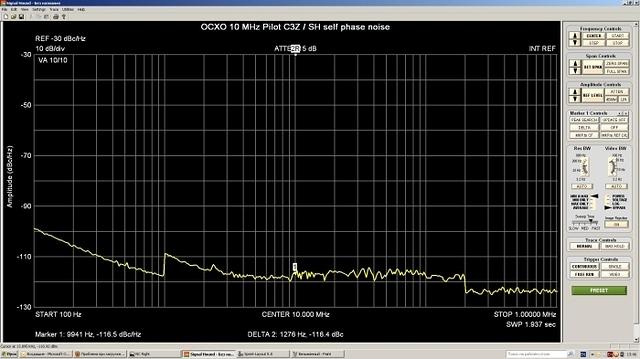 OCXO Pilot 10MHz phase noise int ref
